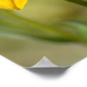 ブラックアイドスーザンイエローフラワールーミ引用文 ポスター (角)