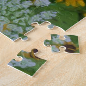 ブラックアイドスーザンデイジーフラワーフォト絵画ズ ジグソーパズル (側面)