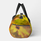 ブラックアイドスーザンデイジー動揺してパーソナライズされた ダッフルバッグ (右)