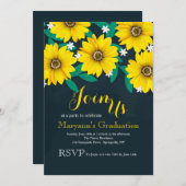 ブラックアイドスーザンデイジー招待状 招待状 (正面/裏面)