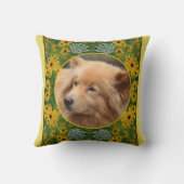 ブラックアイドスーザンデイジー独自の写真を作成 クッション (裏面)