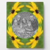 ブラックアイドスーザンデイジー独自の写真を作成 フォトプラーク (正面)