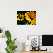 ブラックアイドスーザンデイジー ポスター (ホームオフィス)