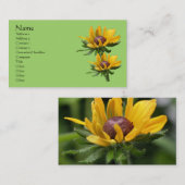 ブラックアイドスーザンフラワー 名刺 (正面/裏面)