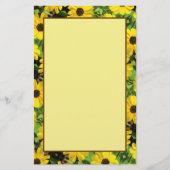 ブラックアイドスーザンフローラ定置シート 便箋 (正面)