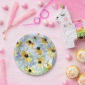 ブラックアイドスーザンフローラ ペーパープレート (パーティー)