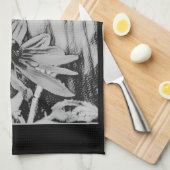 ブラックアイドスーザンポスホルダーセット キッチンタオル (四つ折り)