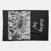 ブラックアイドスーザンポスホルダーセット キッチンタオル (横)