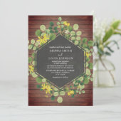 ブラックアイドスーザンワイルドフラワーウッドプラン結婚クズ 招待状 (スタンド正面)