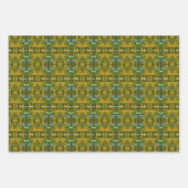 ブラックアイドスーザン絵画デイジーパーソナライズされたズ ラッピングペーパーシート (正面3)