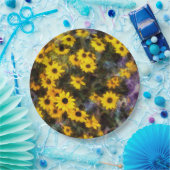 ブラックアイドスーザン ペーパープレート (パーティー)