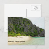 ブラックアイランドパラワンフィリピン ポストカード (正面/裏面)