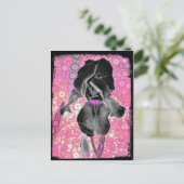 ブラックアイリスポストカード ポストカード (スタンド正面)