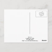 ブラックアイリスポストカード ポストカード (裏面)