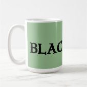 ブラックアイリッシュの大きな緑のマグカップ コーヒーマグカップ (左)