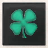 ブラックアイリッシュガラスコースター ガラスコースター (正面)