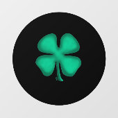 ブラックアイリッシュサークルウィンドウがフロントスティックを引っ張る ウィンドウサイン (シート)