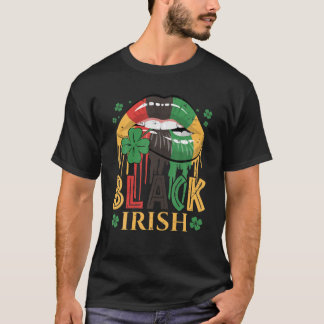 ブラックアイリッシュドリップアフリカンアメリカン・セント・パー Tシャツ