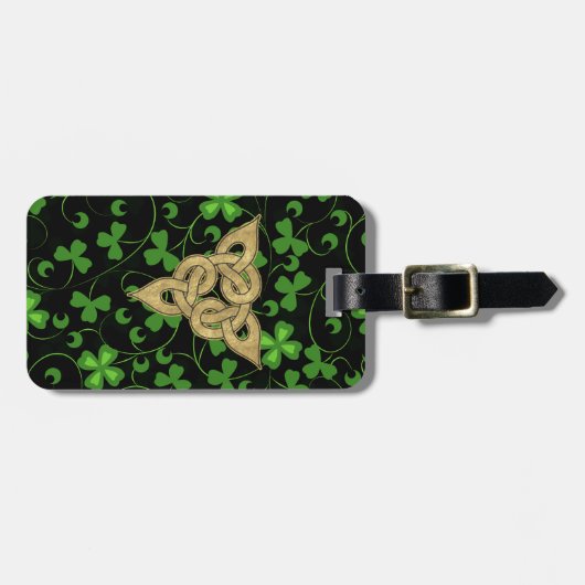 ブラックアイリッシュ結び糸細工カスタマイズ-  ラゲッジタグ (正面横)