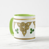 ブラックアイリッシュ結び糸細工 マグカップ (正面左)