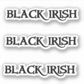 ブラックアイリッシュ輪郭シール シール (正面)