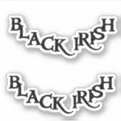 ブラックアイリッシュ輪郭シール シール (正面)