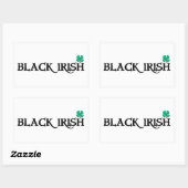 ブラックアイリッシュ長方形ステッカー 長方形シール (シート)