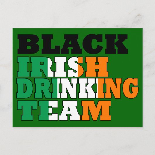 ブラックアイルランドの飲みチーム ポストカード (正面)