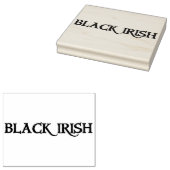 ブラックアイルランド長方形ラバースタンプ ラバースタンプ (押印)