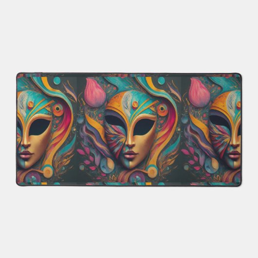 ブラックアイ顔マスク デスクマット (正面)