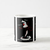 ブラックアウトに移行する前に～を待つ コーヒーマグカップ (中央)