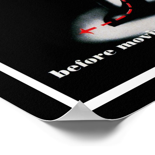 ブラックアウトに移行する前に~を待つ ポスター (角)