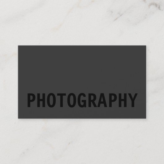 ブラックアウトフォトグラファーの名刺 名刺 (正面)