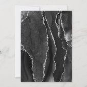 ブラックアガテシルバーグリッター確認 招待状 (裏面)