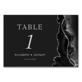 ブラックアガテシルバーダーク結婚ズ テーブルナンバー (裏面)