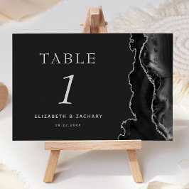 ブラックアガテシルバーダーク結婚ズ テーブルナンバー