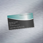 ブラックアクアステンレス鋼磁気ビジネスカード マグネット名刺 (インサイチュ)