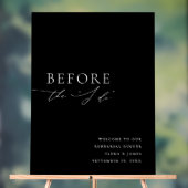 ブラックアクリルリハーサルディナーウェルカムサイン アクリルサイン (ニュートラル)