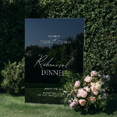 ブラックアクリルリハーサルディナーウェルカムサイン アクリルサイン