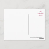 ブラックアゲハチョウオンリリー空白のはがき ポストカード (裏面)