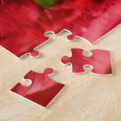 ブラックアゲハチョウオンレッドフラワーパズル ジグソーパズル (側面)