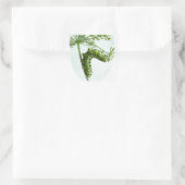 ブラックアゲハチョウキャタピラ食べーズパセリ スクエアシール (バッグ)