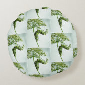 ブラックアゲハチョウキャタピラ食べーズパセリ ラウンドクッション (裏面)