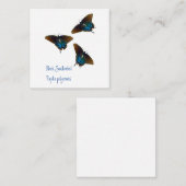 ブラックアゲハチョウバタフライアート ノートカード (正面/裏面)