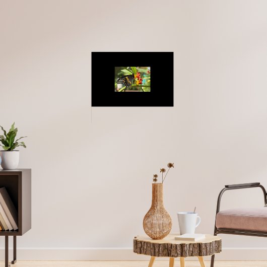 ブラックアゲハチョウバタフライ#2 ポスター (リビング3)