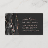 ブラックアゲートゲードバラ金ゴールドグリッター実在エテート 名刺 (正面)