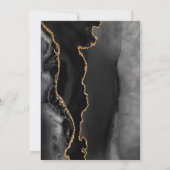 ブラックアゲート金ゴールドサプライズ50thバースデーパーティー 招待状 (裏面)