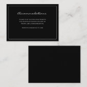 ブラックアコモデーションエンクロージャカード エンクロージャーカード (正面/裏面)
