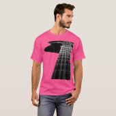 ブラックアコースティックギター Tシャツ (正面フル)