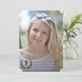 ブラックアスクレピウス医学部2写真卒業 案内状 (スタンド正面)